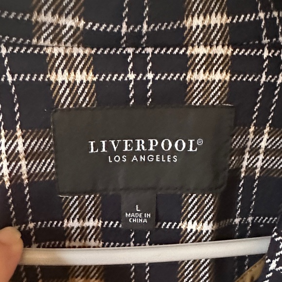 Liverpool Black and Cream Plaid Blazer - Picture 2 of 5